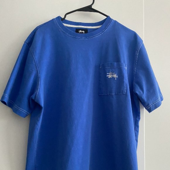 Stussy Other - Large Blue Stussy Men's T-Shirt with White Lining